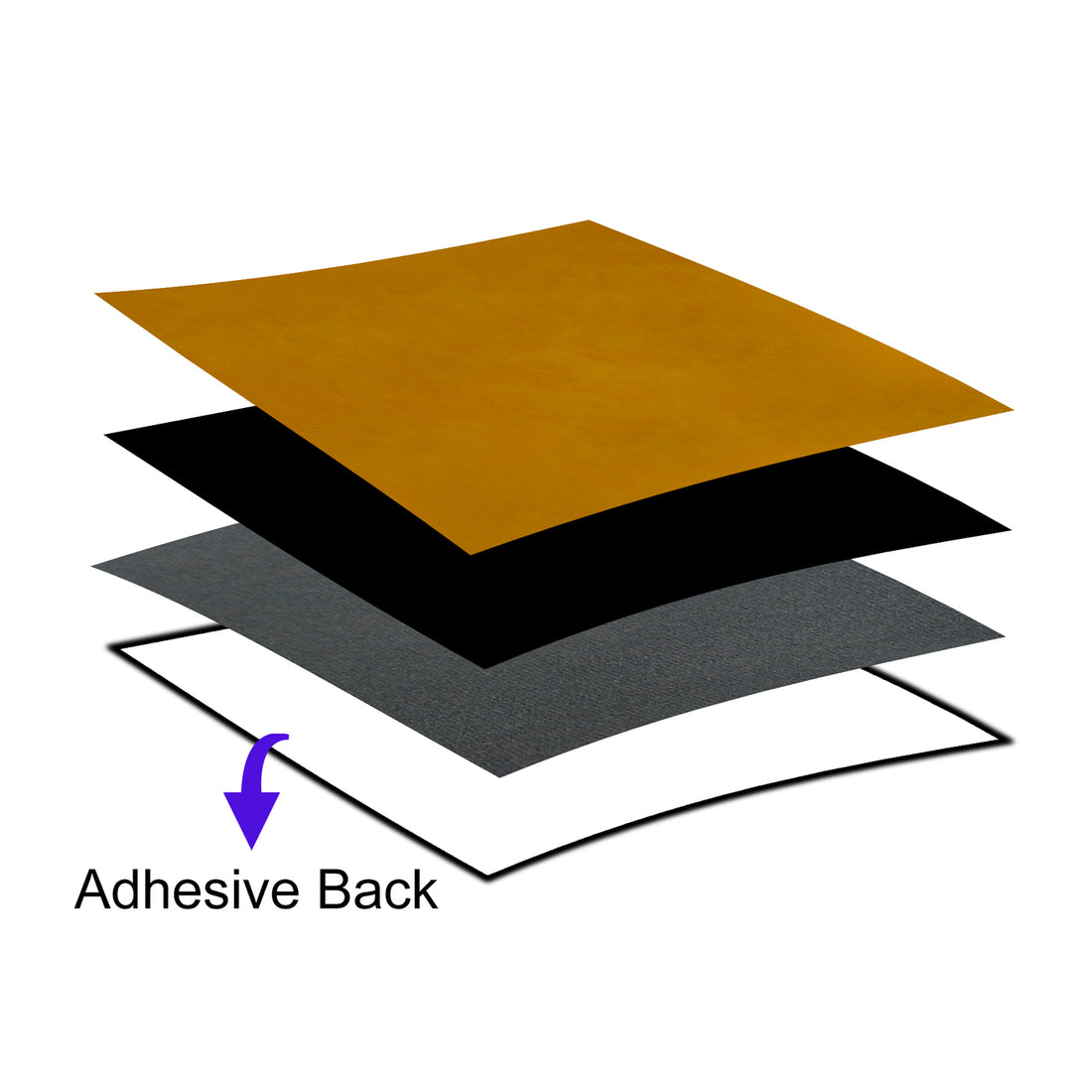 GreatCarve Scratch Leather with Adhesive Back - 11.8"x 9.45"