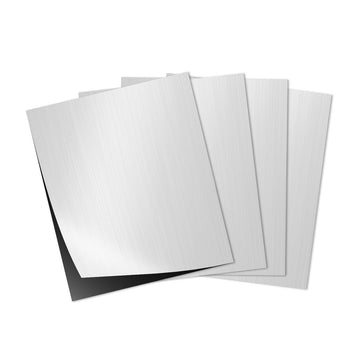GreatCarve Scratch Acrylic - Argento/Nero - 11,8" x 9,45" 